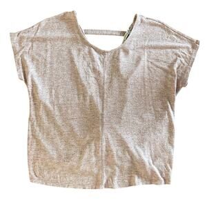 Express Open Back Tee Shirt In Pale Pink Size Small
